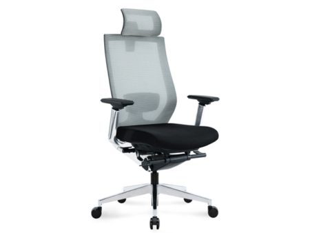 Sillón CEO Mesh GRIS Tela NEGRO