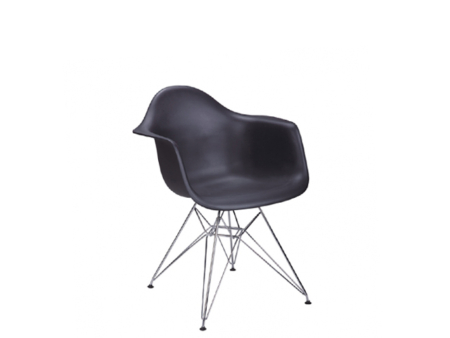 Sillon Eames negro base eiffel