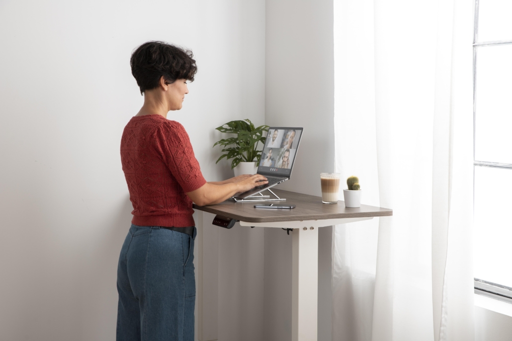 working from home ergonomic workstation scaled