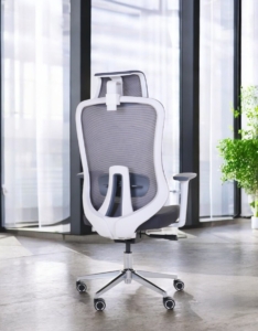 Silla X9 Pro White con cabezal 45 atras